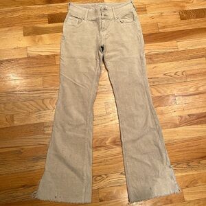 Beige PacSun flared jeans size 27